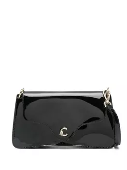 Coccinelle лакированная мини-сумка, черный