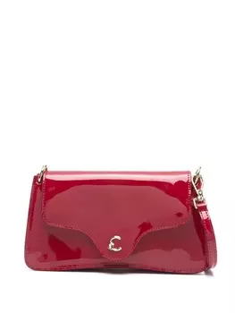 Coccinelle лакированная мини-сумка, красный