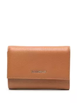 Coccinelle Металлический мягкий кошелек, коричневый