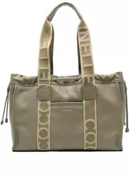 Coccinelle сумка-тоут из кожи 2day Signature, зеленый