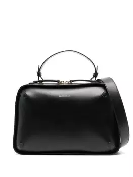 Coccinelle сумка-тоут с тисненым логотипом, черный