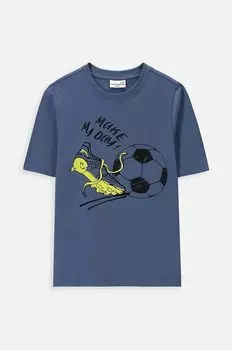 Coccodrillo Детская хлопковая футболка, синий