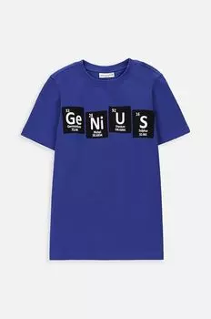 Coccodrillo Детская хлопковая футболка, военно-морской