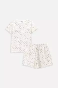 Coccodrillo Детская хлопковая пижама, бежевый