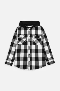 Coccodrillo Детская хлопковая рубашка, черный