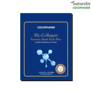 COCOPHARM Natureby, Маска с коллагеновой эссенцией Hy-Collagen Pack Plus, 10 шт