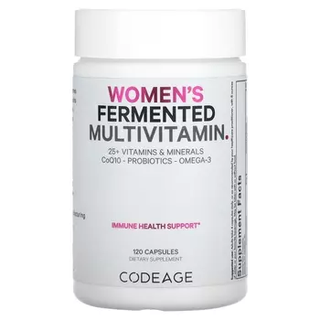 Codeage Ферментированные мультивитамины для женщин, 120 капсул