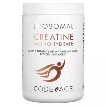 Codeage, Липосомальный моногидрат креатина, без добавок, 455 г (1 фунт)