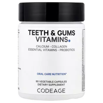 Codeage, Витамины для зубов и десен, 90 растительных капсул