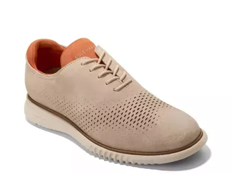 Cole Haan 2.Zerogrand Laser Wingtip Oxford, замша с кунжутом