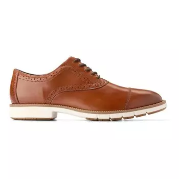 Cole Haan FlexМужские кожаные оксфорды Grand+ с закрытым носком, коричневый