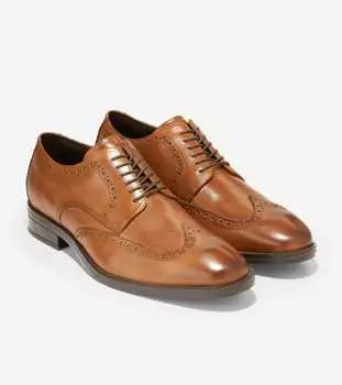 Cole Haan Modern Essentials Крыло Оксфорды, цвет british tan
