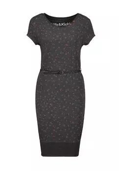 Colette Платье-рубашка AK B ALIFE AND KICKIN, цвет Moonless Melange