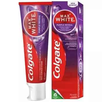Colgate Max White Purple Reveal зубная паста, 75 мл