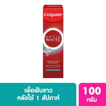 Colgate Зубная паста Optic White Exfoliating Mineral 100 г, Red