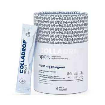 Colladrop Sport Морской коллаген 5000 мг Aura Herbals