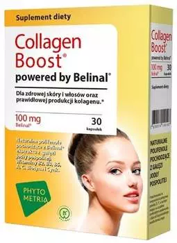 Collagen Boost Powered By Belinal, Кожа для волос, 30 капсул. Inna marka
