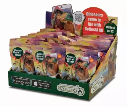 Collecta, Коллекционная фигурка, Мешочек с динозаврами виртуальной реальности, каталожный номер 01147