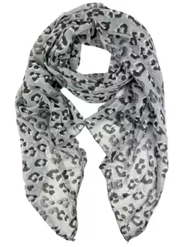 COLLEZIONE ALESSANDRO модный шарф "Leo Chic", производство Италия, с содержанием шелка, серый