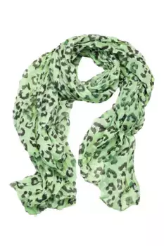 COLLEZIONE ALESSANDRO модный шарф "Leo Chic", производство Италия, с содержанием шелка, зеленый