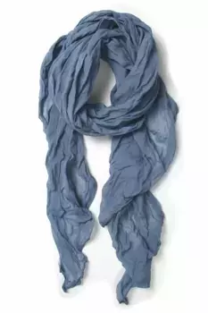 COLLEZIONE ALESSANDRO модный шарф "Уни", летний, легкий и свободный, цвет морской волны