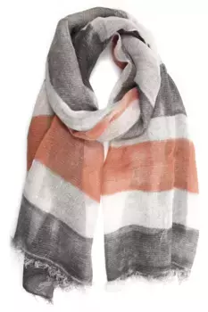 COLLEZIONE ALESSANDRO модный шарф "Vivienne", украшенный блестящей пряжей, цвет Cognac