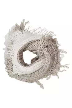 COLLEZIONE ALESSANDRO Петля "Wuschel", двухцветная, сделано в Италии, приятная на ощупь и мягкая, кремовый