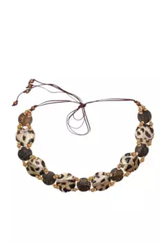 COLLEZIONE ALESSANDRO Поясной ремень "Seabreeze", ремень-ракушка для завязывания, коричневый