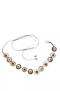 COLLEZIONE ALESSANDRO Поясной ремень "Солярия", деревянный ремень для завязывания, коричневый