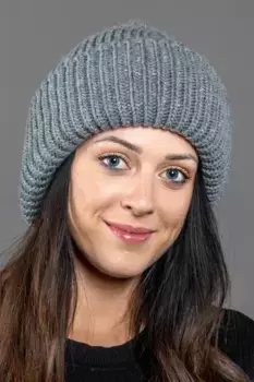 COLLEZIONE ALESSANDRO шапка-ушанка "Softy II", серый