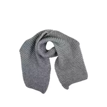 COLLEZIONE ALESSANDRO шерстяной шарф "Strick-It", вязаный шарф, производство Италия, серый