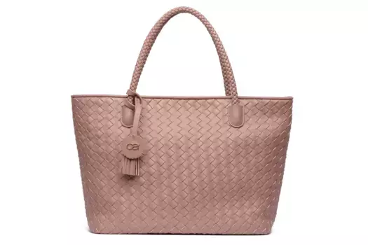 COLLEZIONE ALESSANDRO сумка через плечо "Paris", плетеная сумка формата XL, розовый