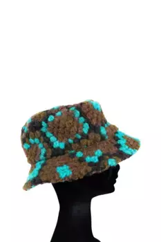 COLLEZIONE ALESSANDRO вязаная шапка "прихватка", коричневый