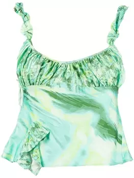 Collina Strada топ со сборками, зеленый