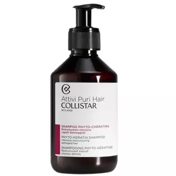Collistar, Attivi Puri Hair шампунь для волос с фитокератином, 250 мл