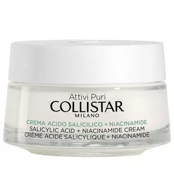 Collistar Крем Attivi Puri Salicylic Acid + Niacinamide Cream с салициловой кислотой и ниацинамидом 50мл