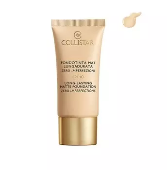 Collistar, Long Lasting Matte Foundation, матирующая основа для лица 0 Cameo, SPF 10, 30 мл