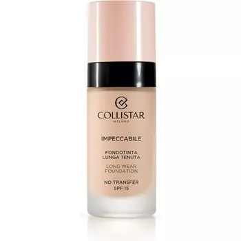 Collistar Unavoidable Foundation Длительный эффект без переноса SPF 15 Мгновенное увлажнение и естественный матовый эффект до 120 часов Модули второго вида кожи Покрытие 30 мл Розовый цвет слоновой кости