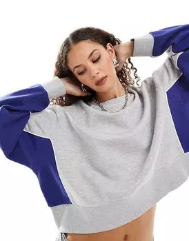 COLLUSION базовая толстовка с темно-синими панелями