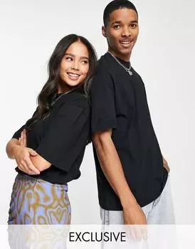 COLLUSION – Черная футболка унисекс