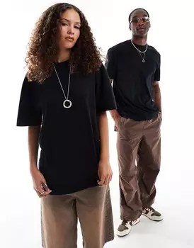 COLLUSION – Черная футболка унисекс