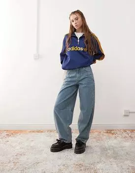 COLLUSION джинсы-бочонки средней потертости