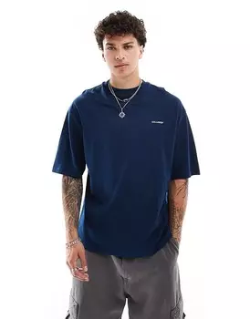 COLLUSION – футболка Oversize цвета Marineblau с логотипом