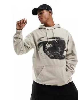 COLLUSION – Худи Stone с искаженным изображением глаз