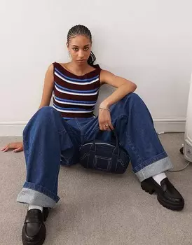 COLLUSION – Майка в цветную полоску