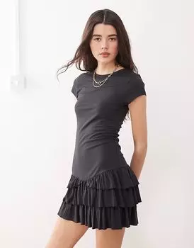 COLLUSION мини-платье с оборками