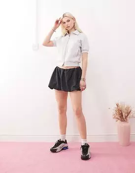 COLLUSION мини-юбка в тонкую полоску с буфами (часть комплекта)