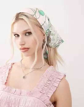 COLLUSION напечатанный мистический платок в многоцветном исполнении