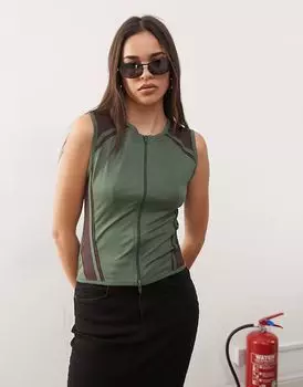 COLLUSION облегающий топ со вставками