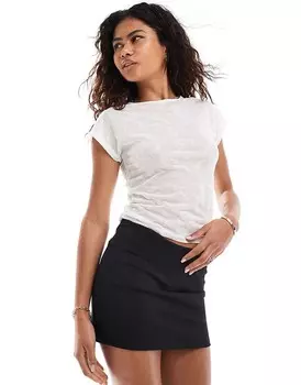 COLLUSION – Очень короткая юбка черного цвета с заниженной талией